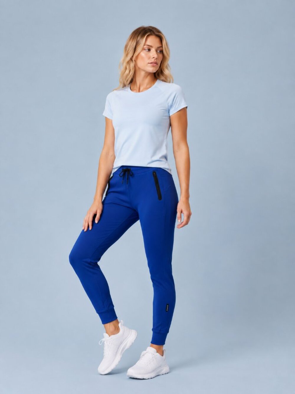 NWT Endeavor Womens Movement Jogger True Blue Medium Cooling Performance Workout